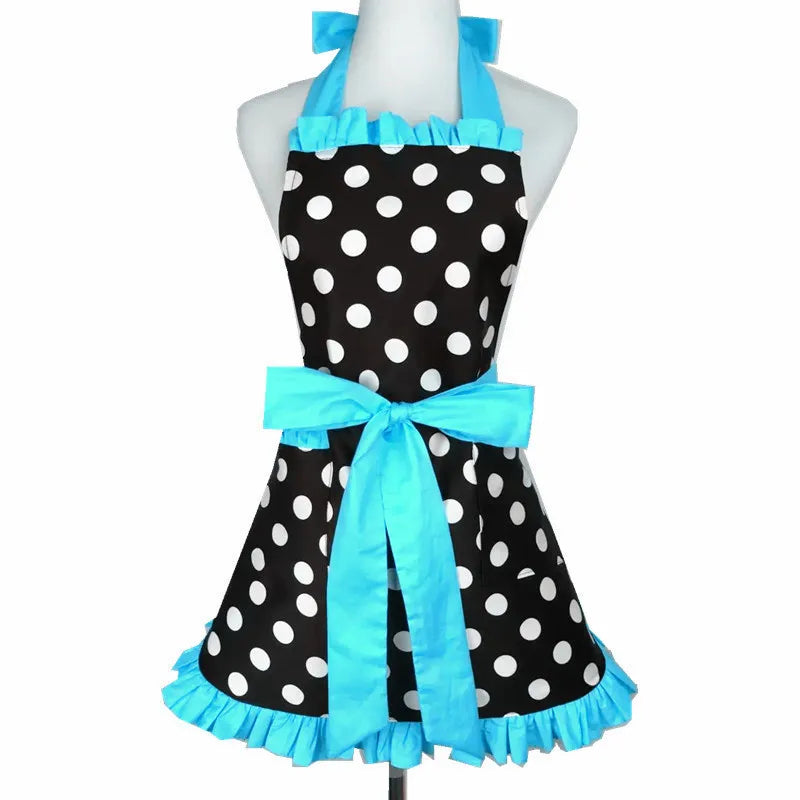 Tablier Rétro Pin-Up à Rayures Noires et Blanches – Image 14
