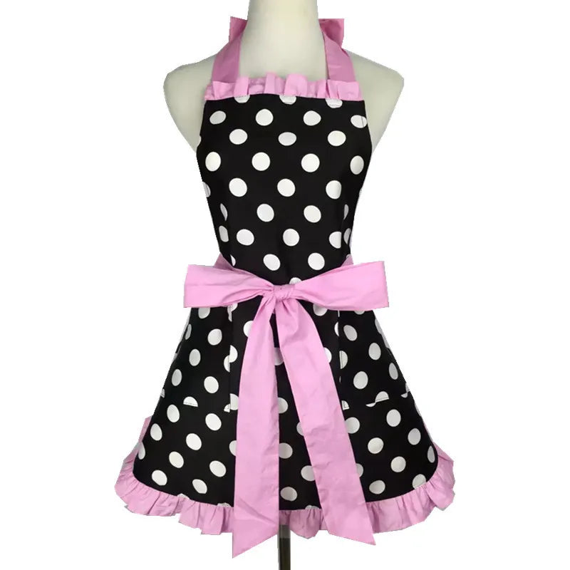 Tablier Rétro Pin-Up à Rayures Noires et Blanches – Image 29
