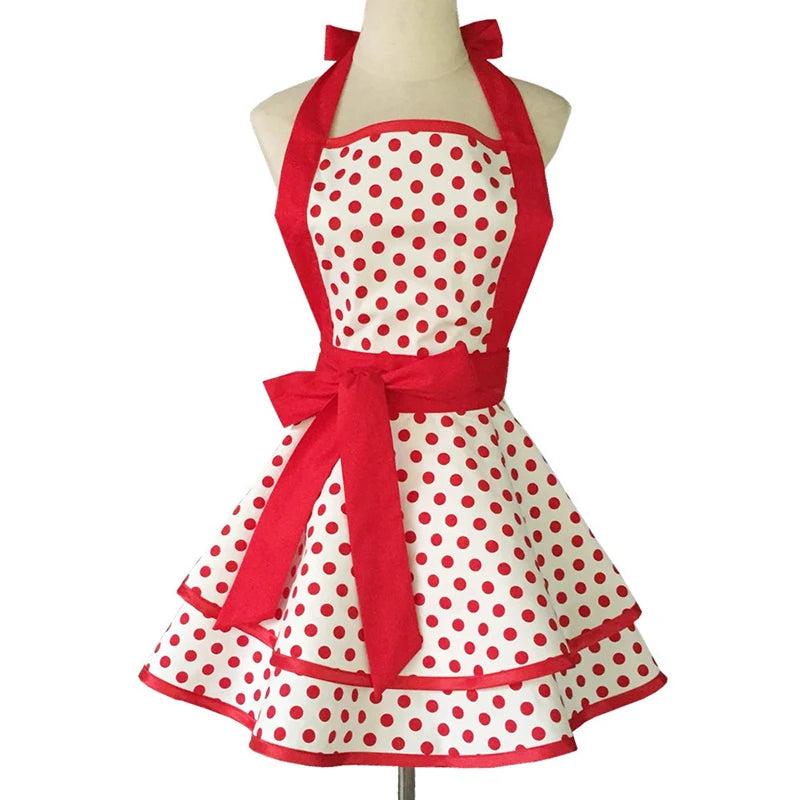 Tablier Rétro Pin-Up à Rayures Noires et Blanches – Image 25