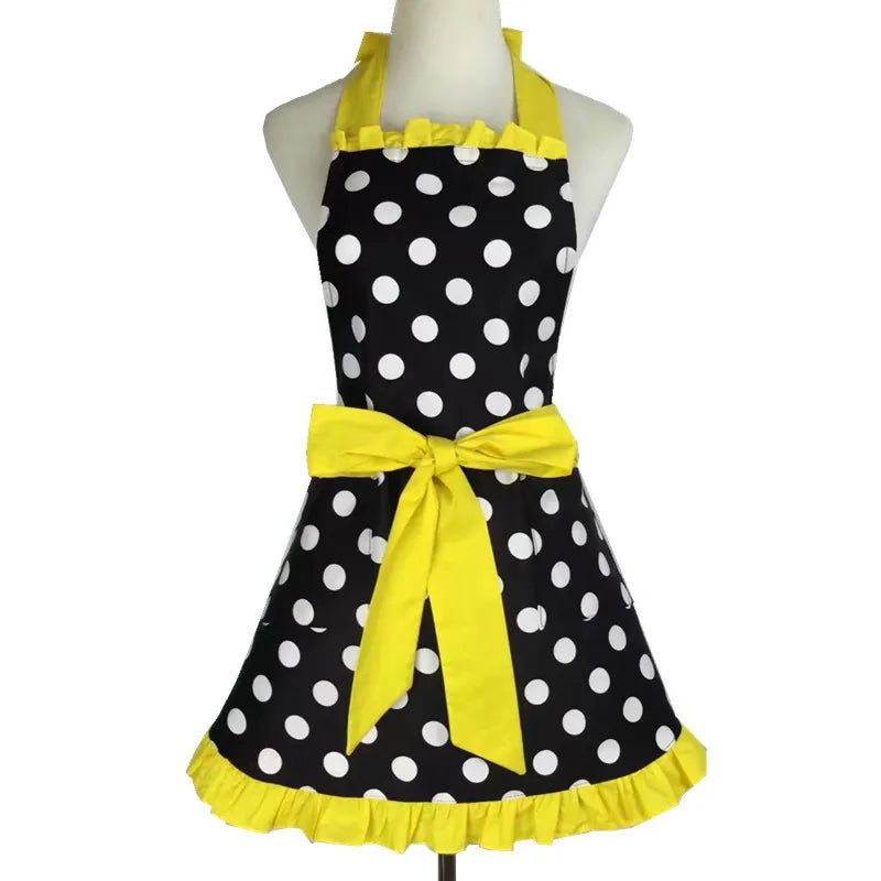 Tablier Rétro Pin-Up à Rayures Noires et Blanches – Image 26