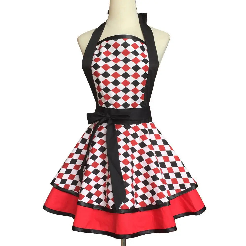 Tablier Rétro Pin-Up à Rayures Noires et Blanches – Image 28