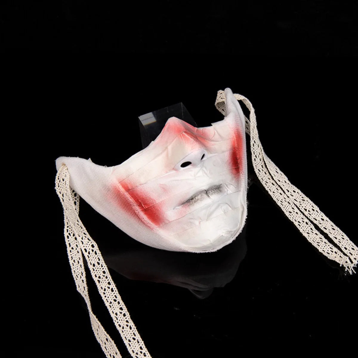 Masque d'Horreur Demi-Visage à Bandages Sanglants – Image 2