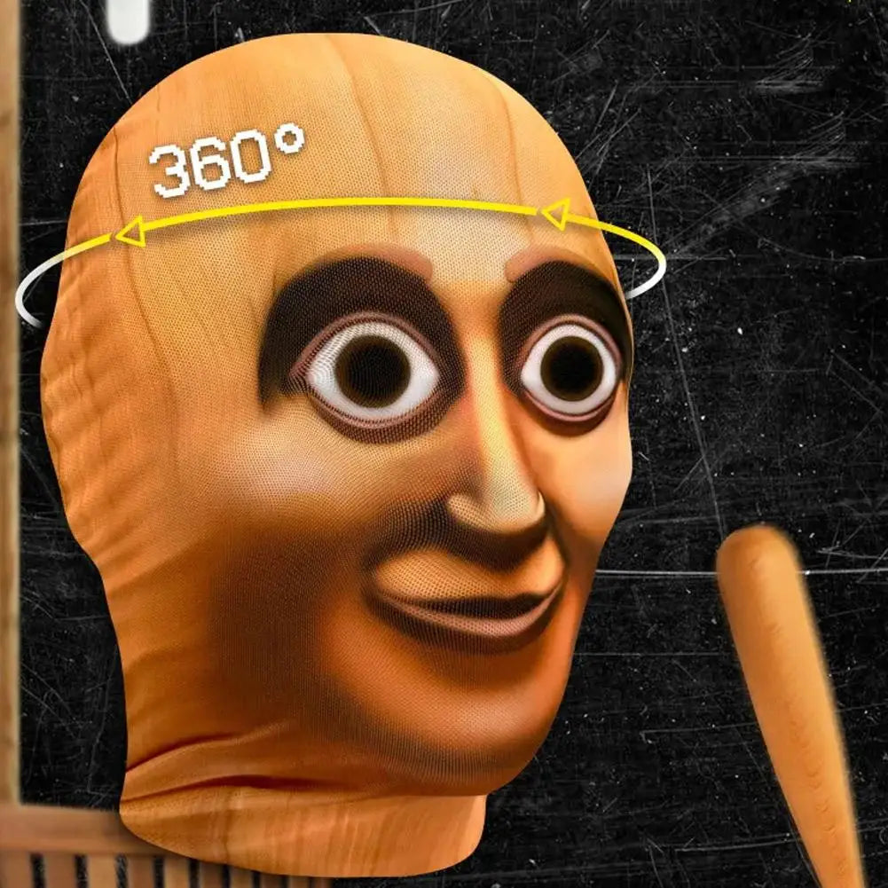 Masque en Maille Visage Meme Inquiétant – Image 3