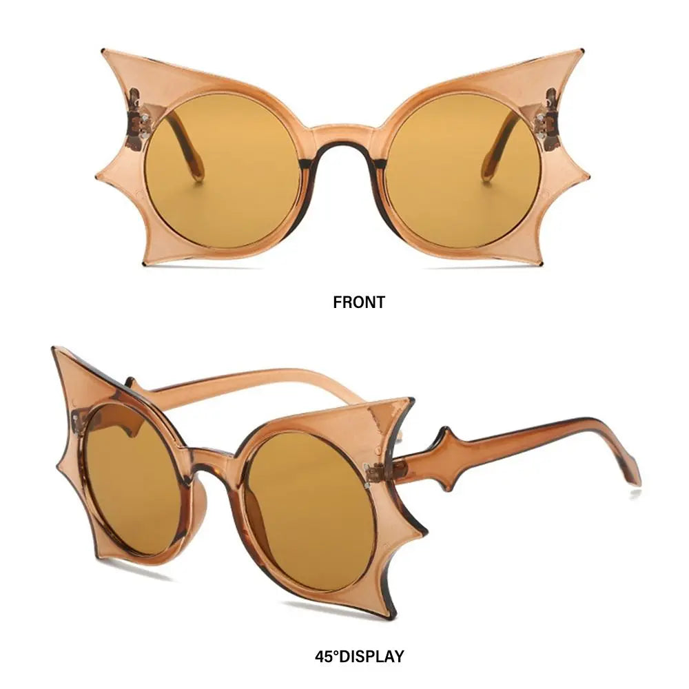 Lunettes de Soleil à Ailes de Chauve-Souris Noires Gothiques – Image 4