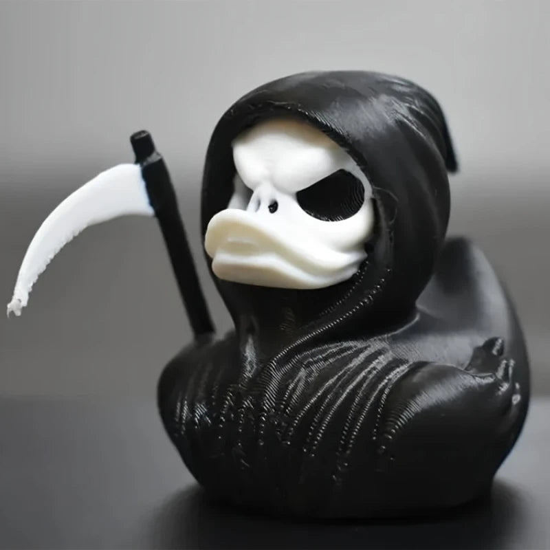 Figurine Canard Faucheuse Noire et Blanche avec Faux – Image 7