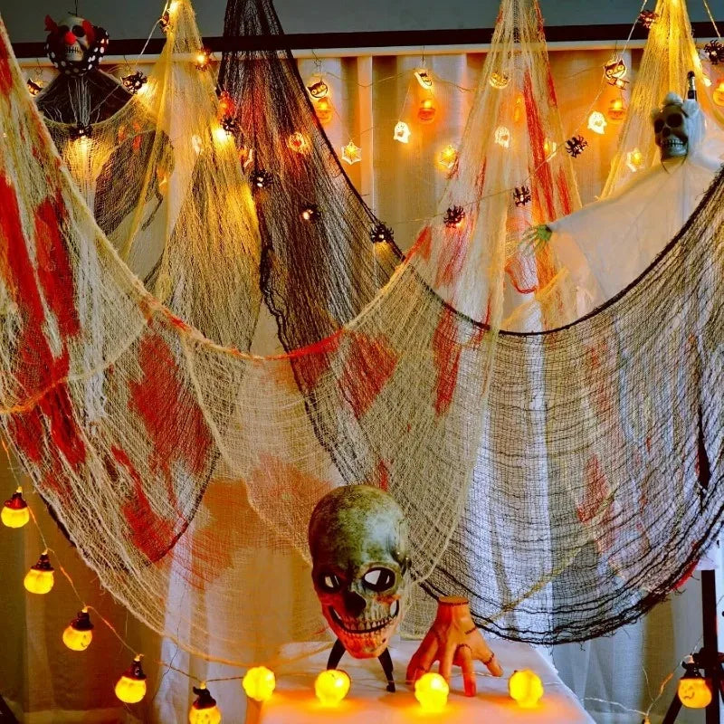 Tissu de Gaze Ensanglantée Halloween 20 Mètres – Image 3