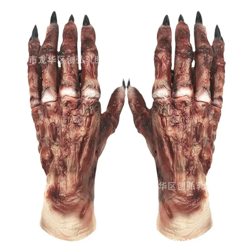 Mains d'Horreur de Zombie en Latex Sanguinolent – Image 5