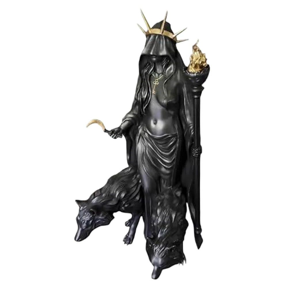Statues Gothiques d'Hécate en Résine Noire – Image 7