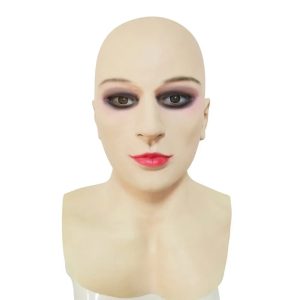Masque Intégral en Silicone Réaliste Visage Maquillé