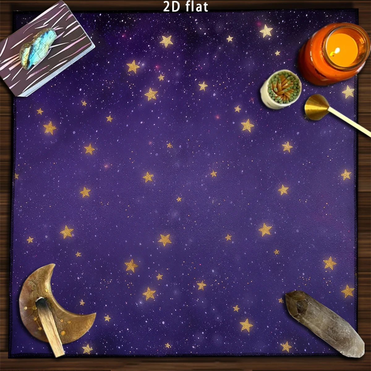 Tapis de Divination Astrologique Noir et Doré – Image 11