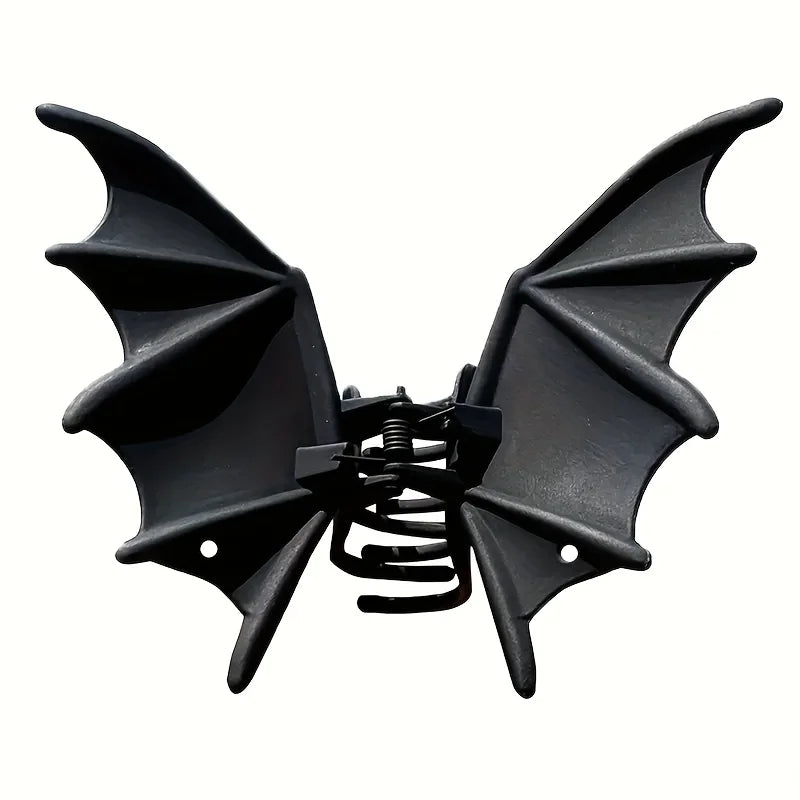 Pince à Cheveux Ailes de Chauve-souris Gothique Noire – Image 7