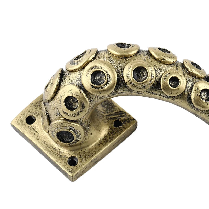 Poignée de Porte en Bronze Antique à Tentacule de Poulpe – Image 4