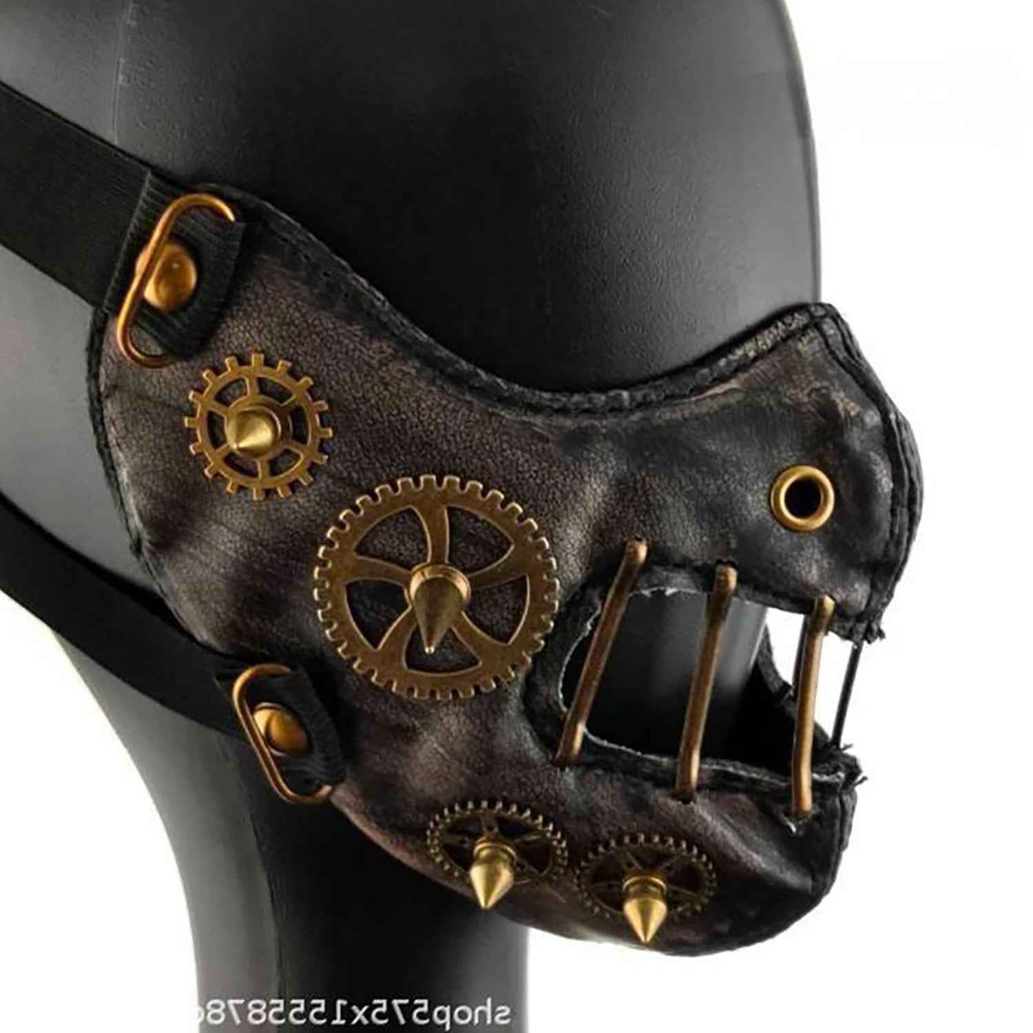 Masque en Maille Noir à Fermeture Éclair – Image 4
