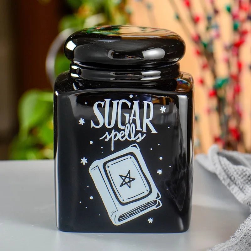 Bocaux de Cuisine Magiques Noir pour Café, Thé, Sucre – Image 6