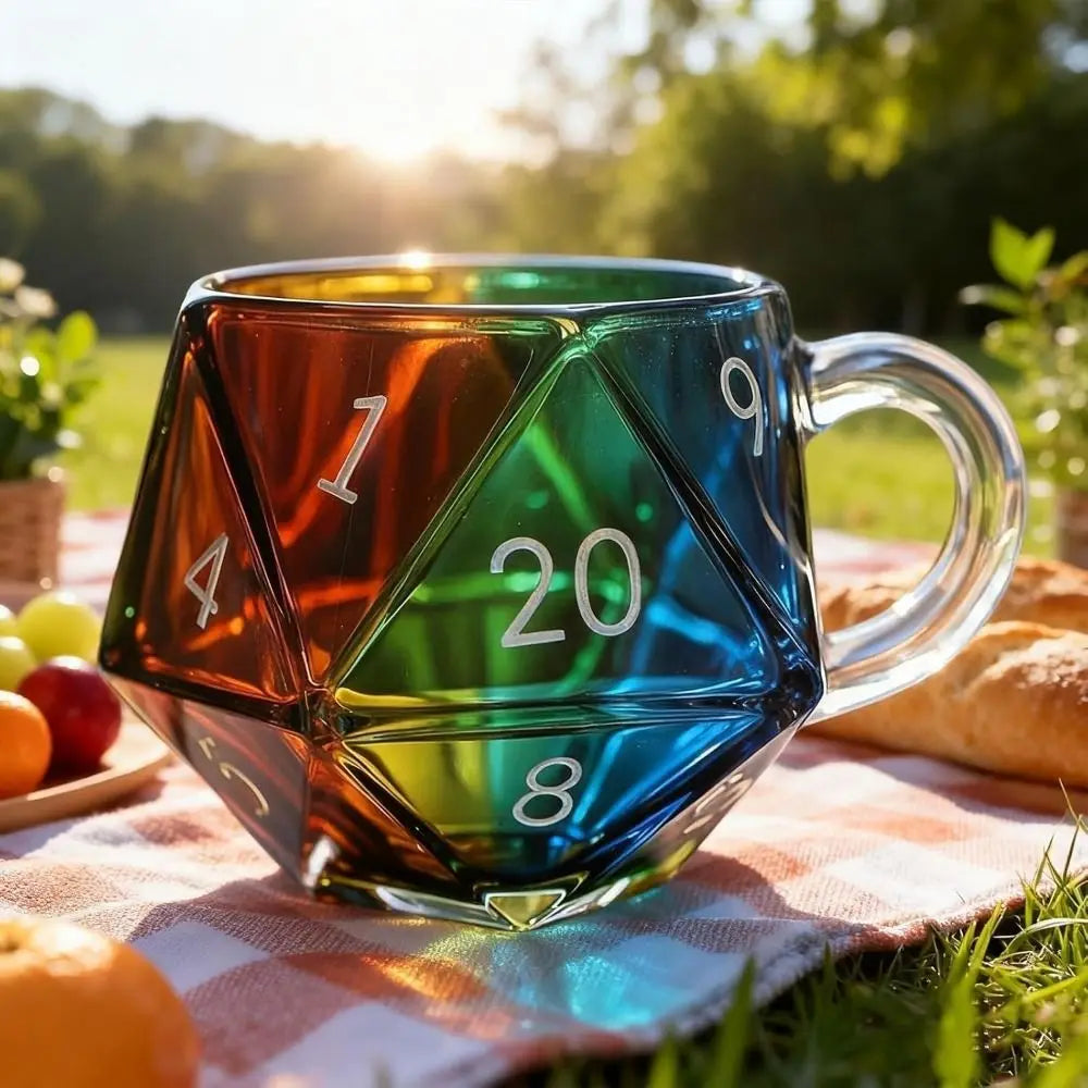 Mug en Verre Fumé Dé à 20 Faces – Image 2