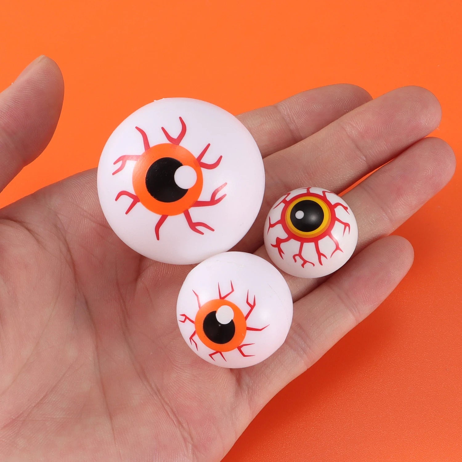 Yeux d'Halloween Multicolores à Veines Rouges – Image 4