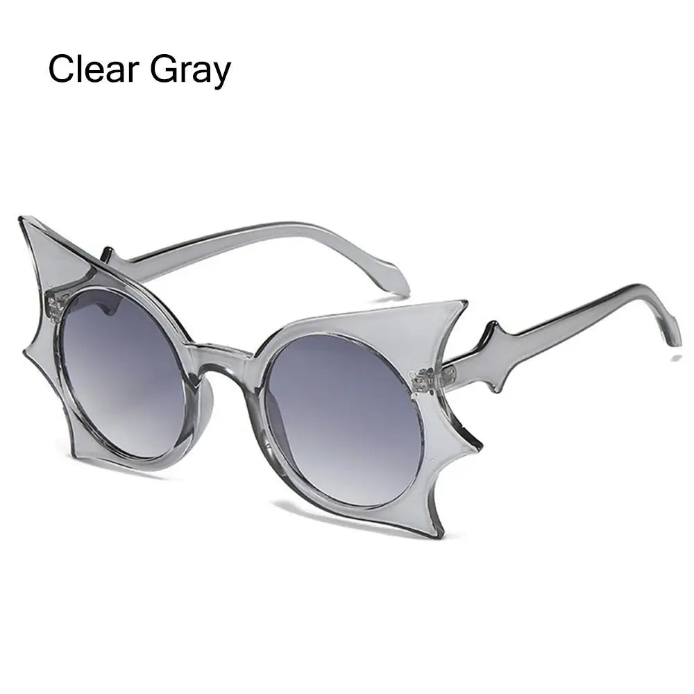 Lunettes de Soleil à Ailes de Chauve-Souris Noires Gothiques – Image 8