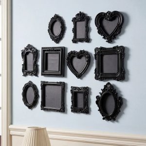 Lot de Cadres Photo Baroques Noirs