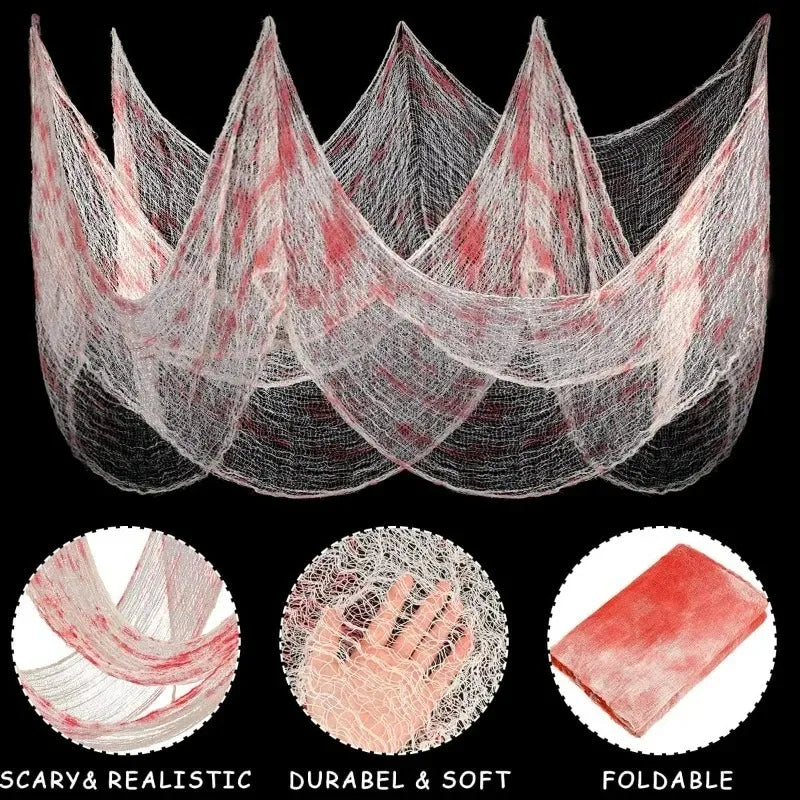 Tissu de Gaze Ensanglantée Halloween 20 Mètres – Image 6
