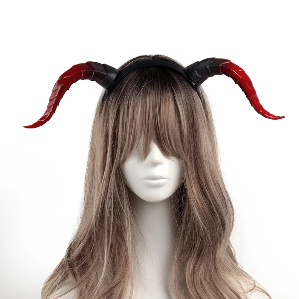 Serre-tête à Cornes de Démon Rouges Dégradées – Image 6