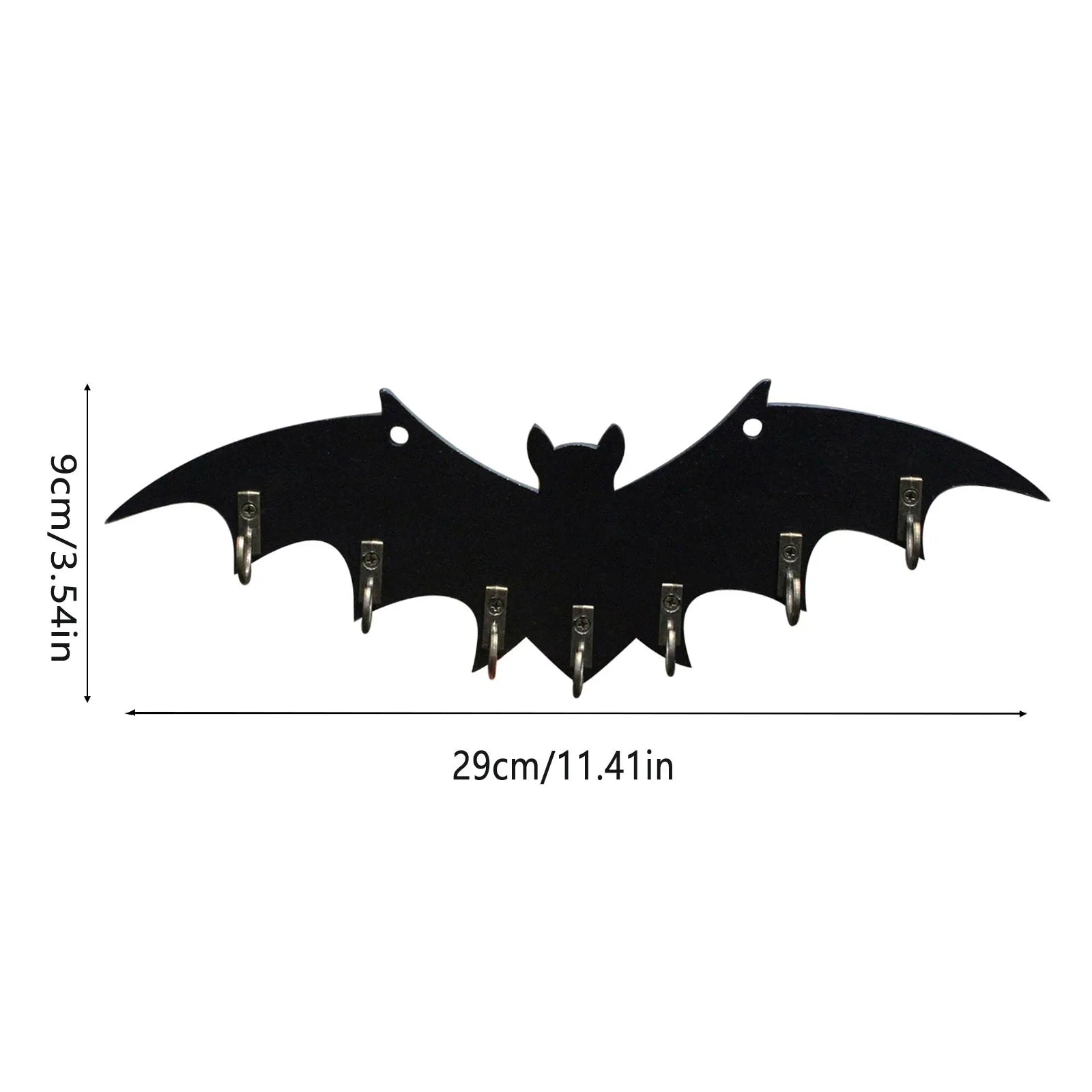 Patère Murale Chauve-Souris Noire en Métal – Image 7