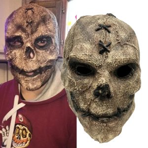 Masque Horreur Épouvantail avec Coutures