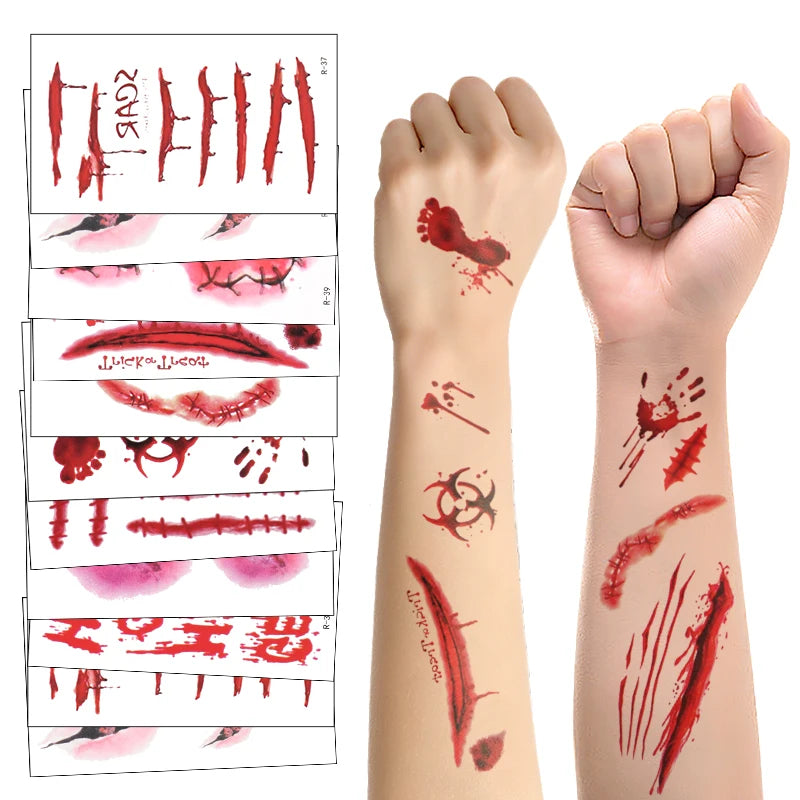 Kit de Tatouages Temporaires de Blessures Horreur – Image 6