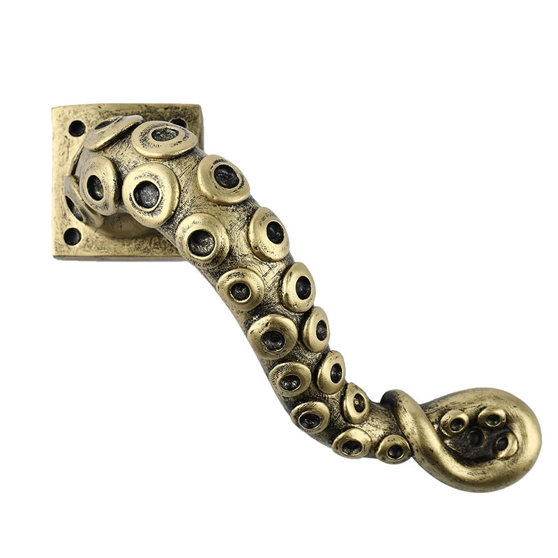 Poignée de Porte en Bronze Antique à Tentacule de Poulpe – Image 2
