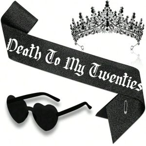 Kit Anniversaire "Death to My Twenties" Couronne Noire