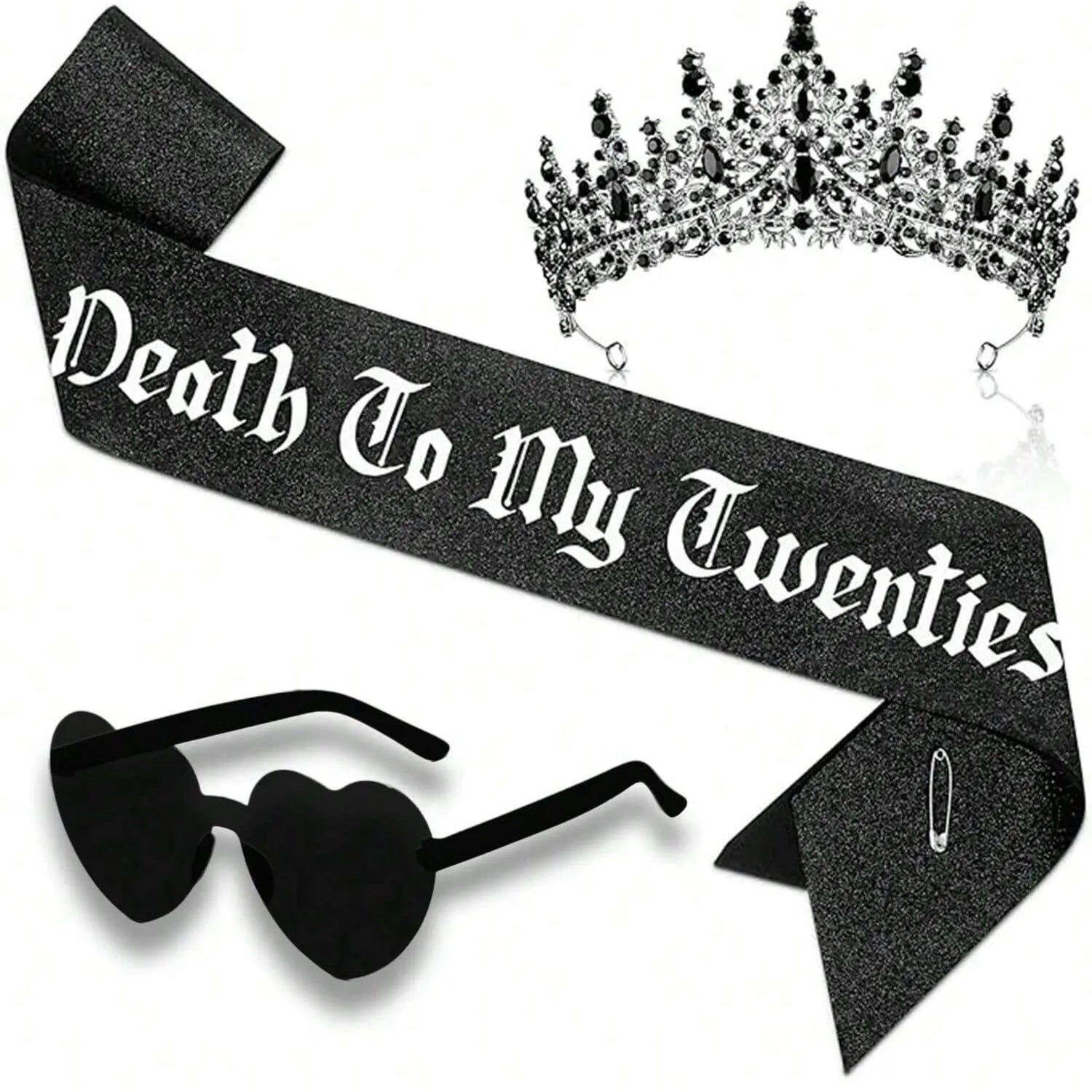 Kit Anniversaire "Death to My Twenties" Couronne Noire