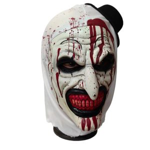 Masque de Clown Horreur Sanglant avec Chapeau Melon