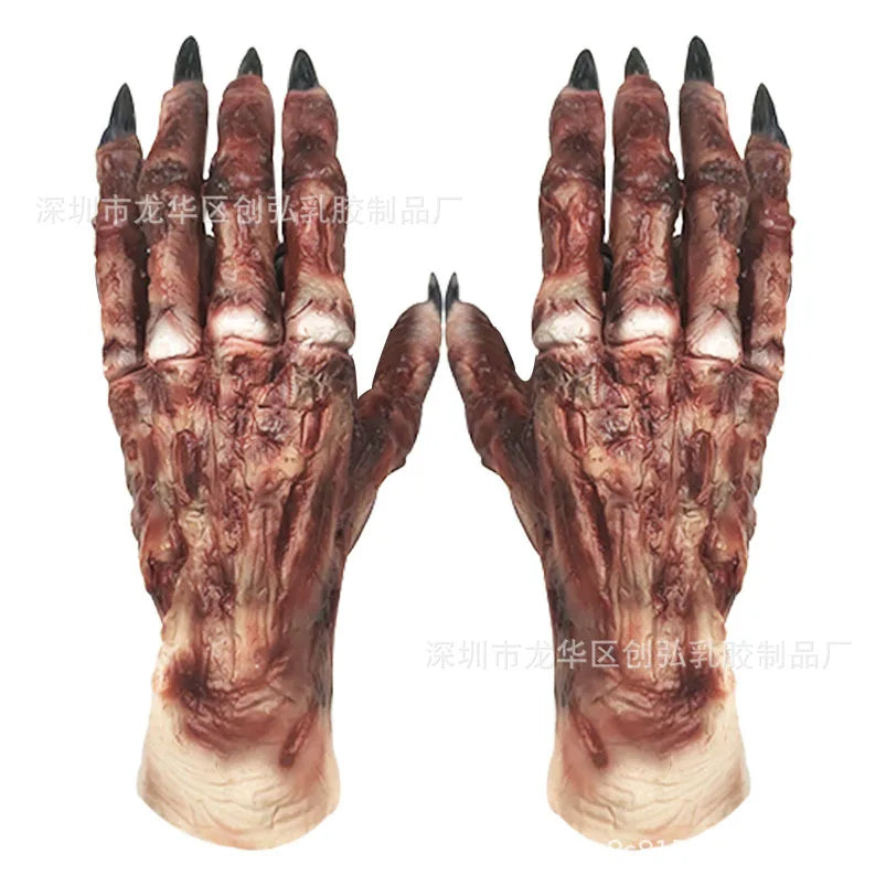 Mains d'Horreur de Zombie en Latex Sanguinolent – Image 7