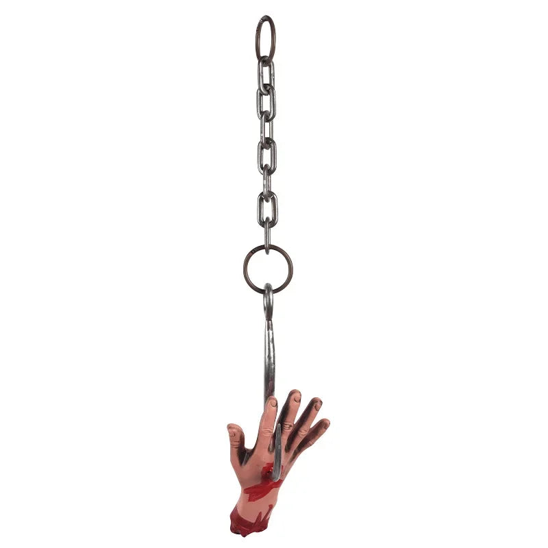 Têtes de Zombie et Membres Démembrés Sanglants à Suspendre – Image 10