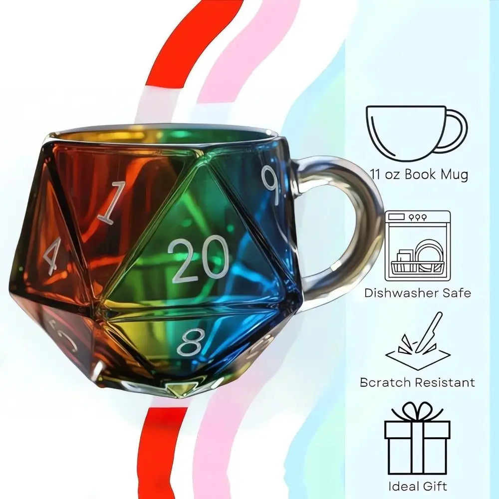 Mug en Verre Fumé Dé à 20 Faces – Image 5