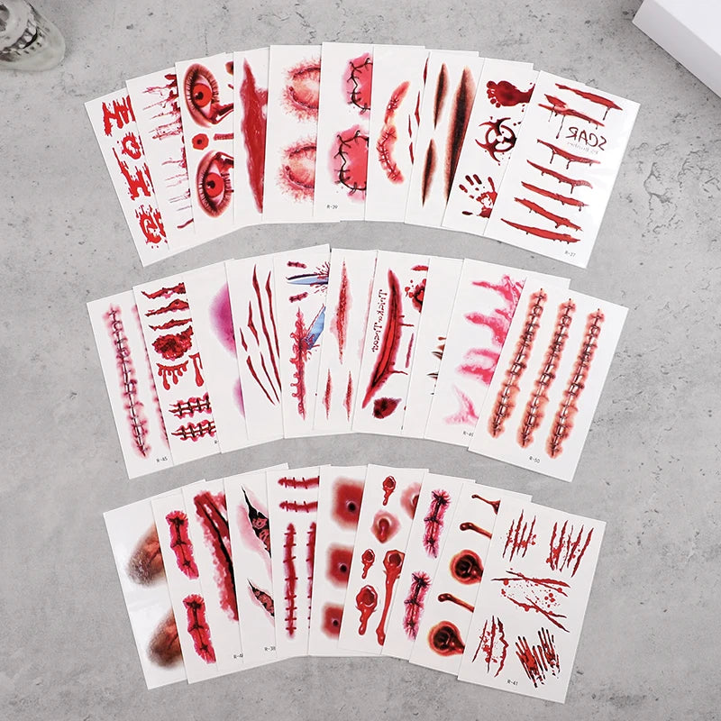 Kit de Tatouages Temporaires de Blessures Horreur – Image 4