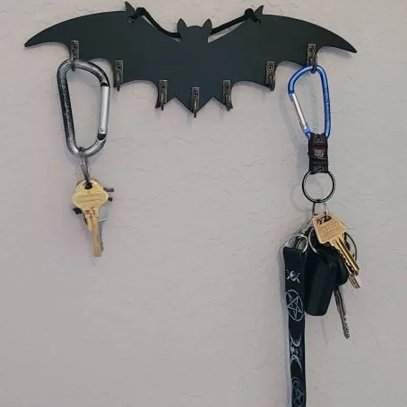 Patère Murale Chauve-Souris Noire en Métal – Image 4