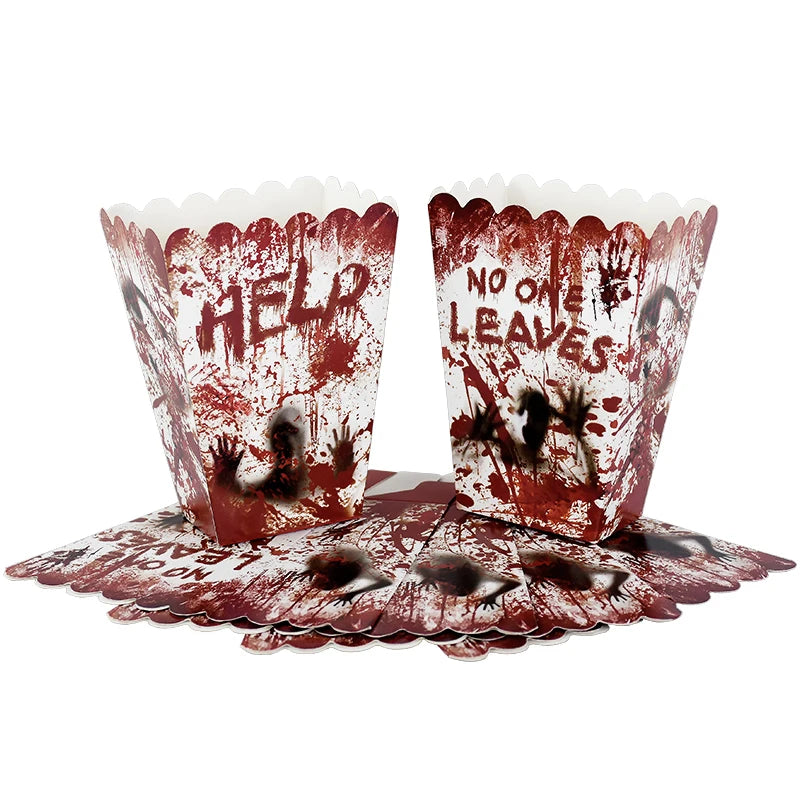 Set de Vaisselle Horreur "Help" Effet Sanglant – Image 4