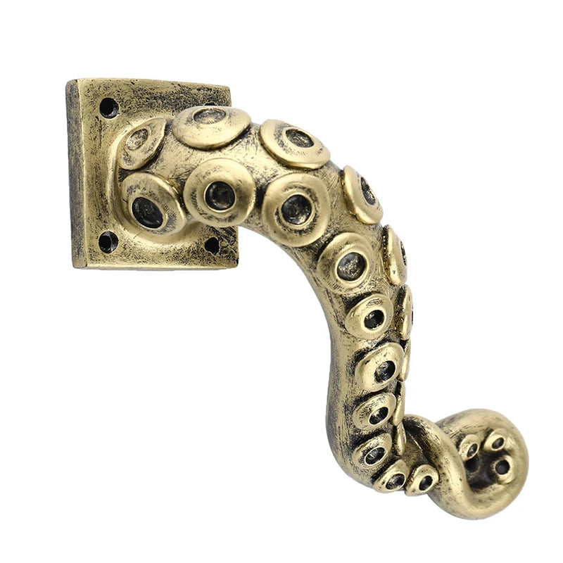 Poignée de Porte en Bronze Antique à Tentacule de Poulpe – Image 6
