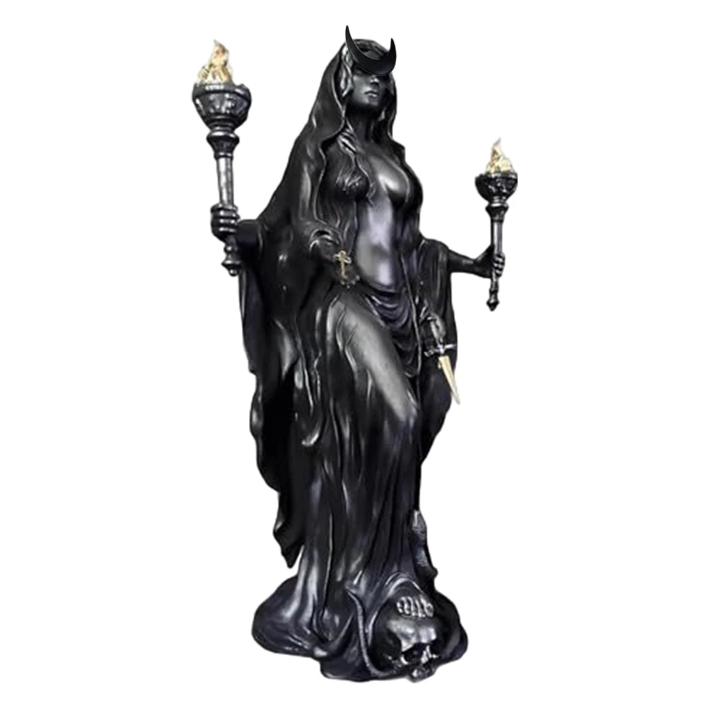 Statues Gothiques d'Hécate en Résine Noire – Image 8