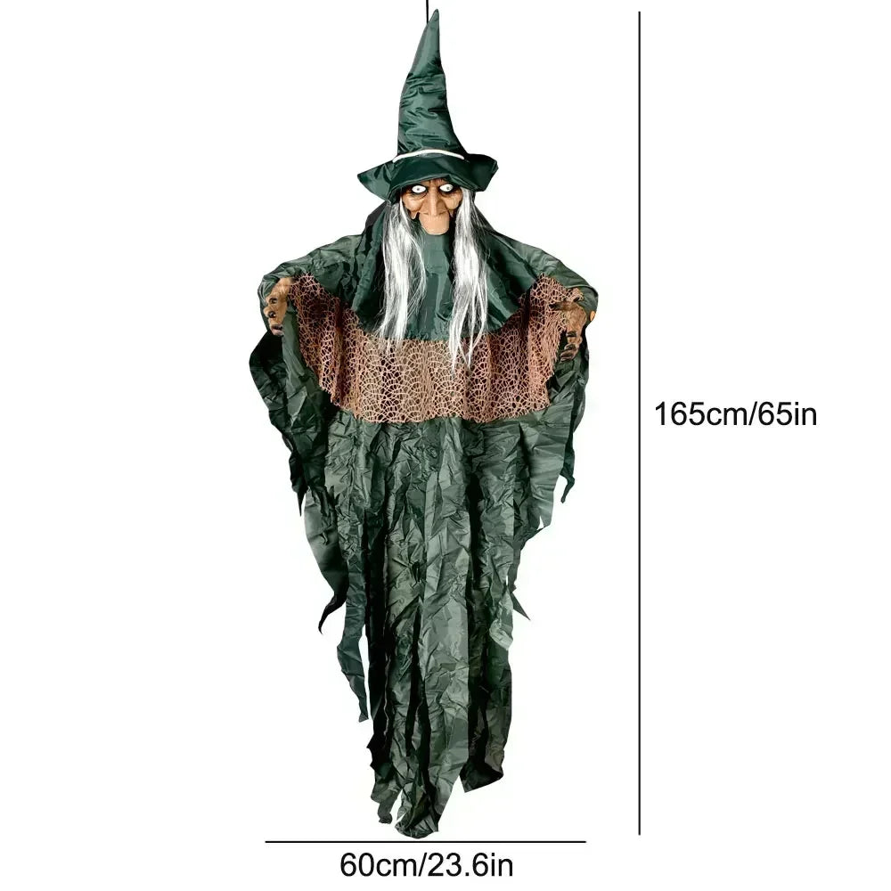 Loup-Garou Suspendu d'Halloween à Yeux Rouges Lumineux – Image 21