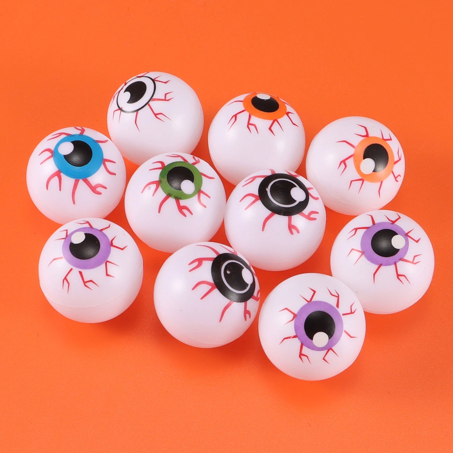 Yeux d'Halloween Multicolores à Veines Rouges – Image 6