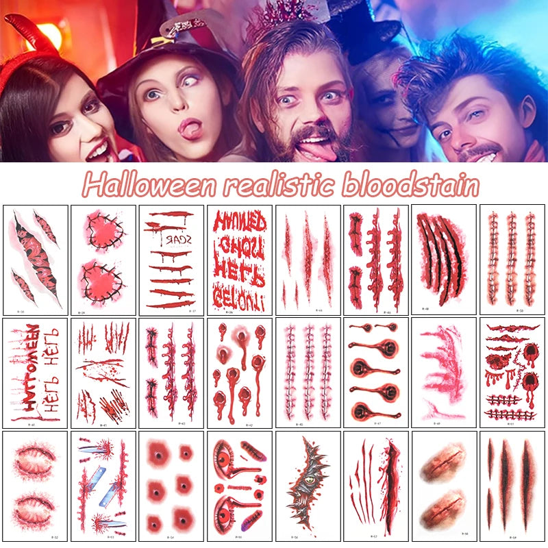 Kit de Tatouages Temporaires de Blessures Horreur – Image 2