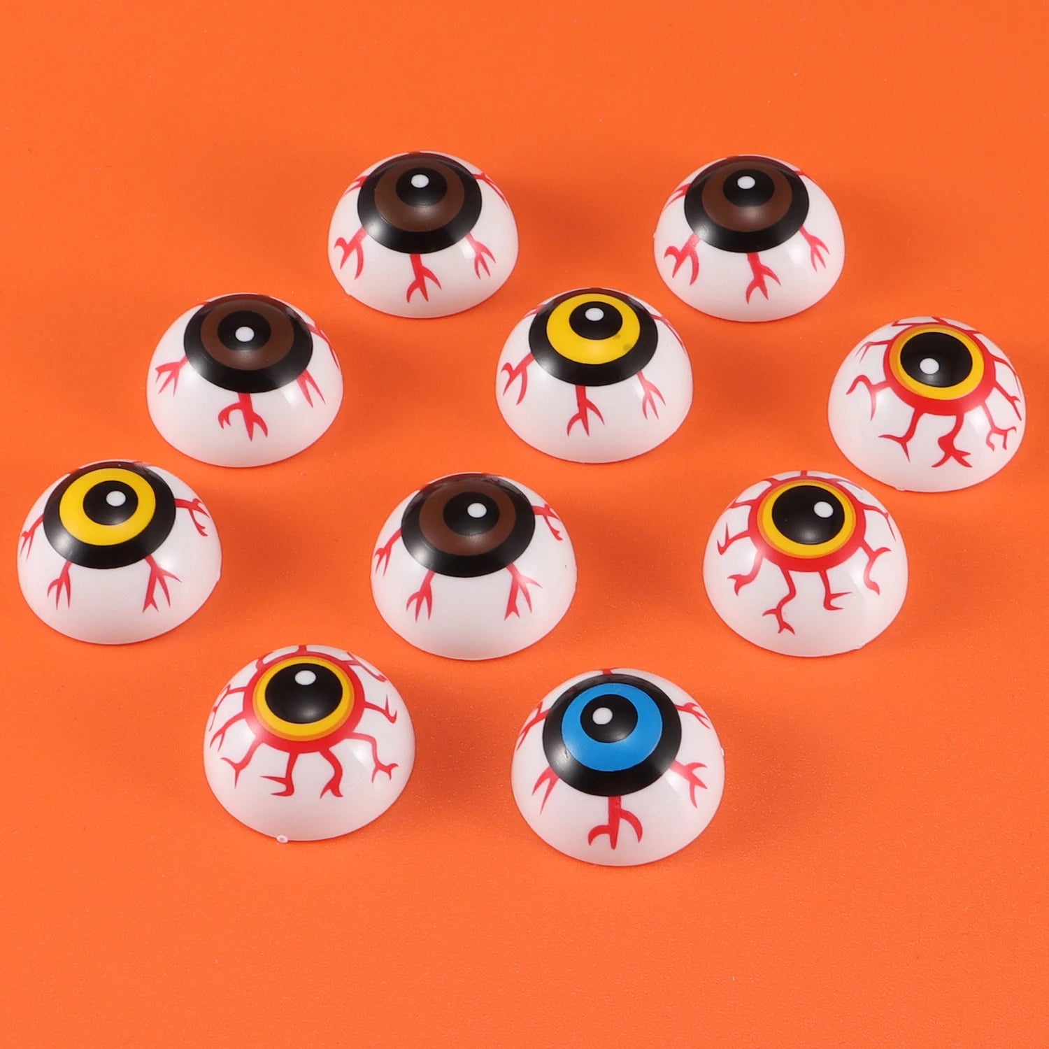 Yeux d'Halloween Multicolores à Veines Rouges – Image 8