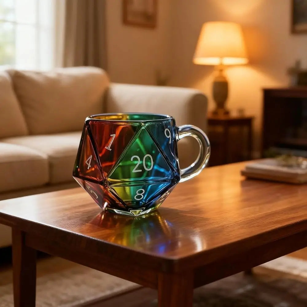 Mug en Verre Fumé Dé à 20 Faces – Image 3