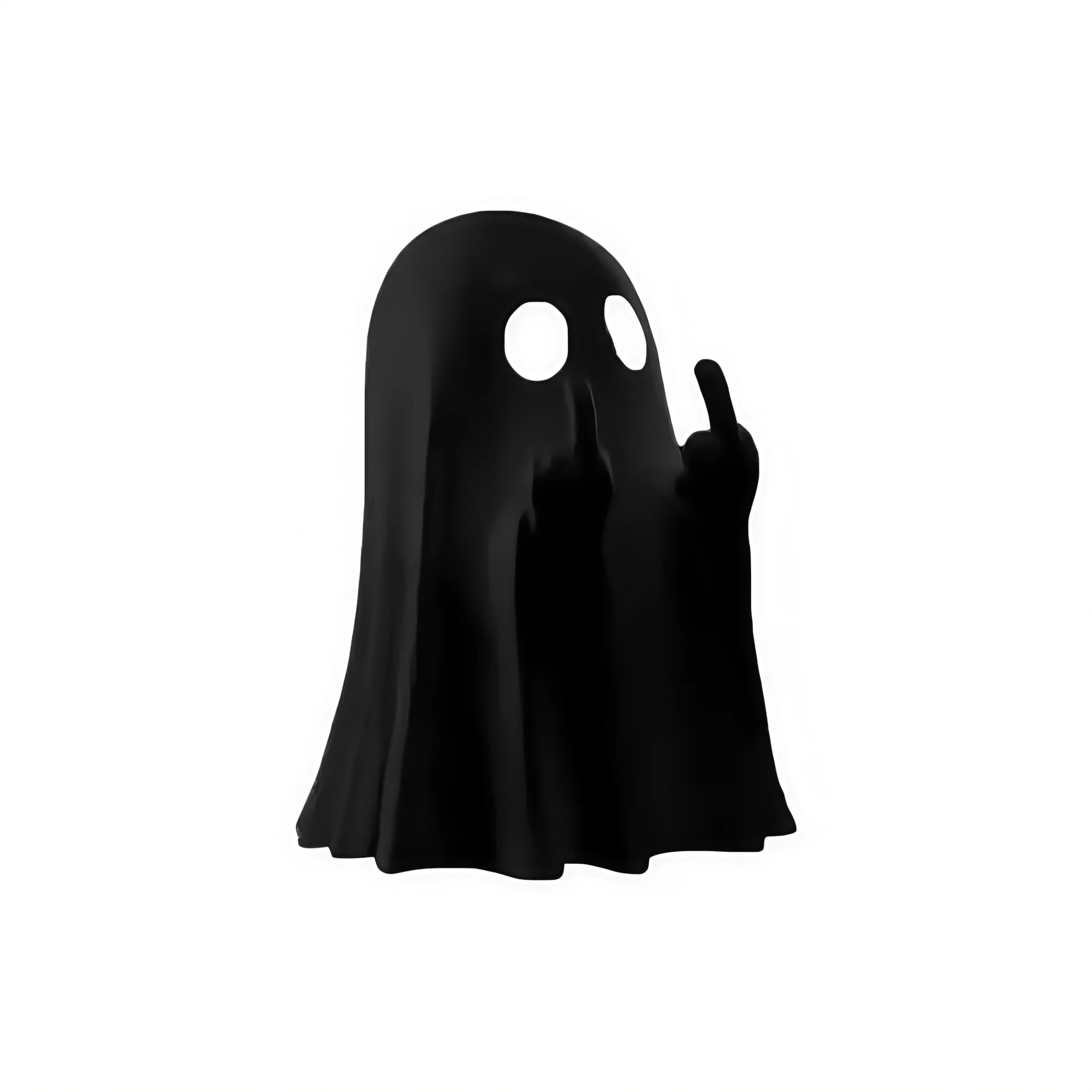 Figurine Fantôme Blanc en Résine Geste Impertinent – Image 7
