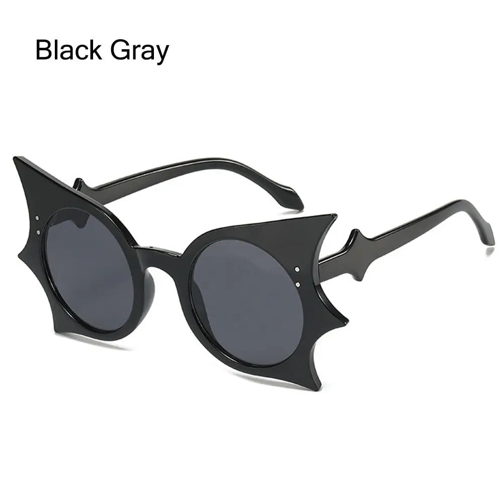 Lunettes de Soleil à Ailes de Chauve-Souris Noires Gothiques – Image 11