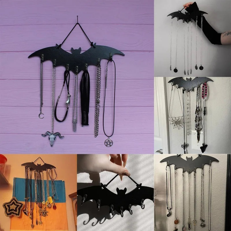 Patère Murale Chauve-Souris Noire en Métal – Image 6